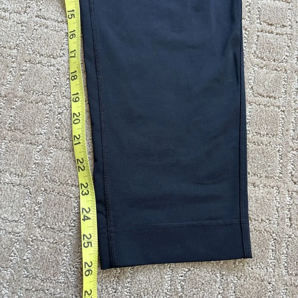 Lululemon Pull On Crop Pant Women's 10 Black Athleisure Casual Comfort Travel